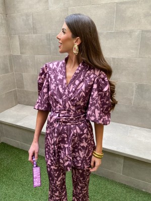 Conjunto Tintinna Roxo