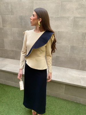 Vestido Agustina Bicolor C/A