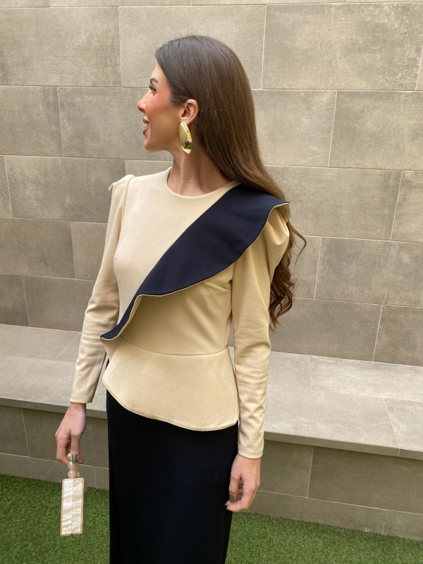 Vestido Agustina Bicolor C/A