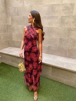 Vestido Villegas Wine