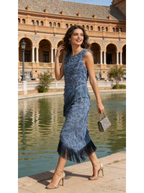 Vestido azul Grazalema