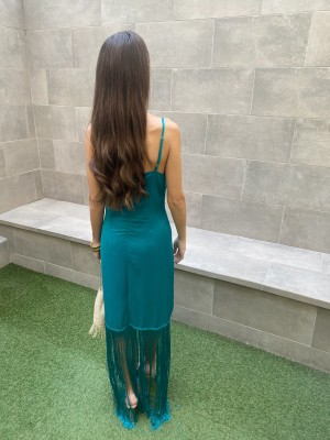 Valderrama Aqua Green Dress