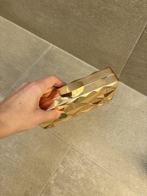 Square Summit Clutch (Gold and Silver)