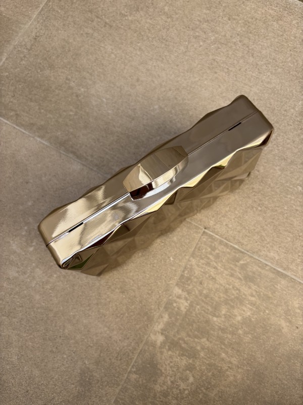 Square Summit Clutch (Gold and Silver)