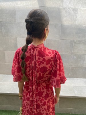 Vestido Chacón Coral/Rojizo