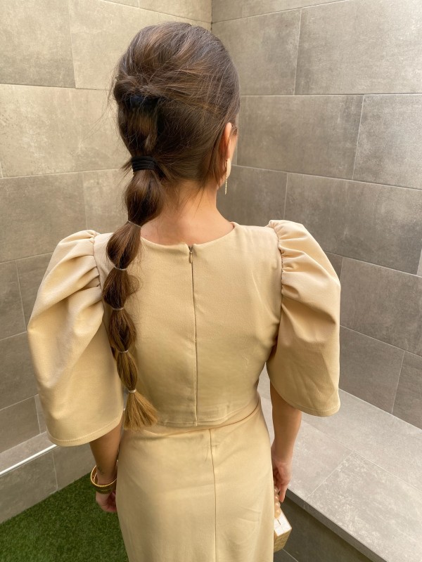 Genoveva Plain Beige Set