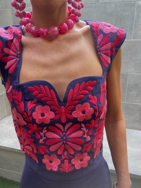 Conjunto Marrakech Azul Marino 2