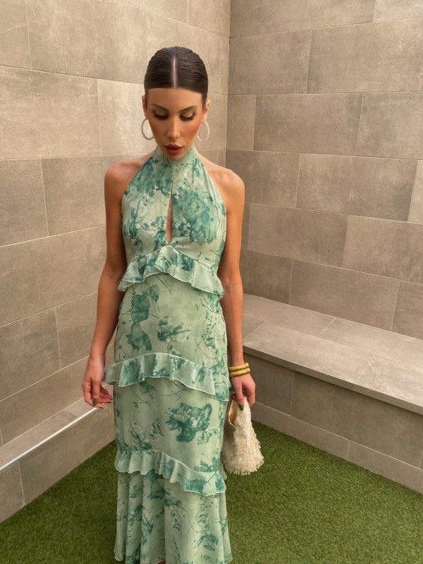 Vestido azul-turquesa de Sarajevo