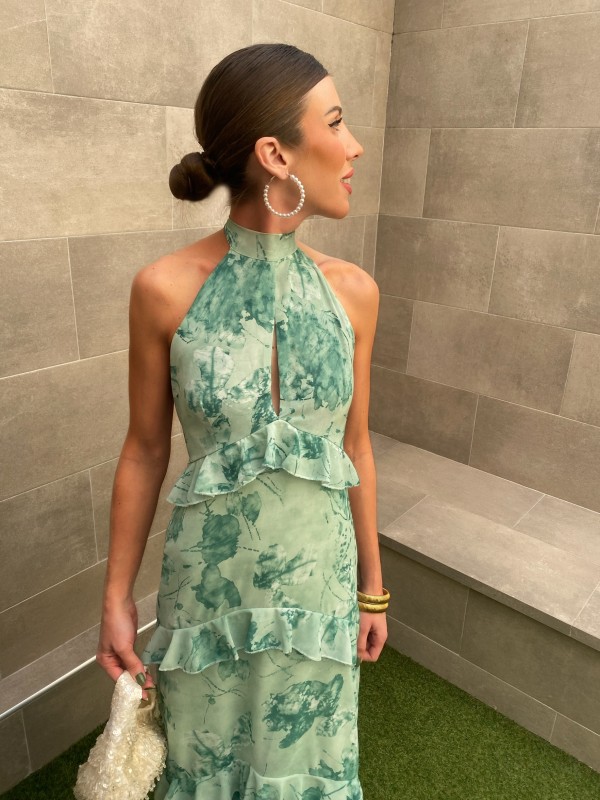 Vestido azul-turquesa de Sarajevo