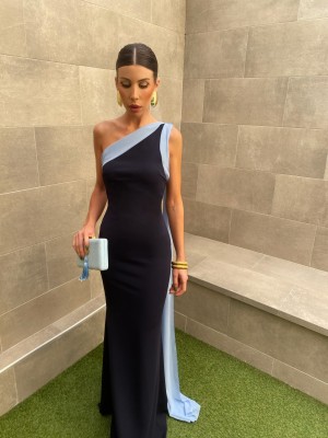 Vestido Guadalupe Azul Marino