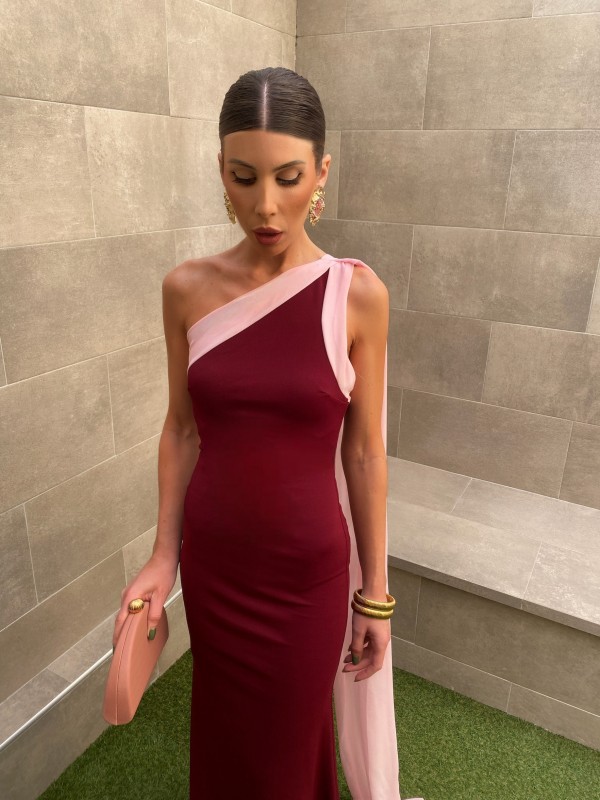 Guadalupe Wine Dress