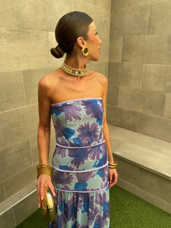 Blue/Mauve Nahua Dress
