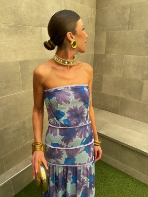Blue/Mauve Nahua Dress