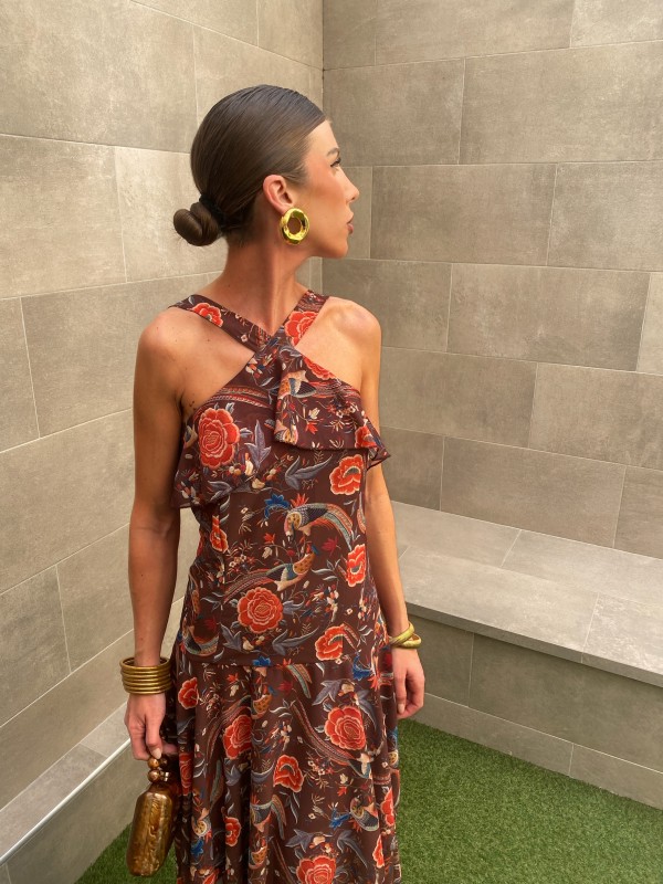 Vestido marrom Carmona