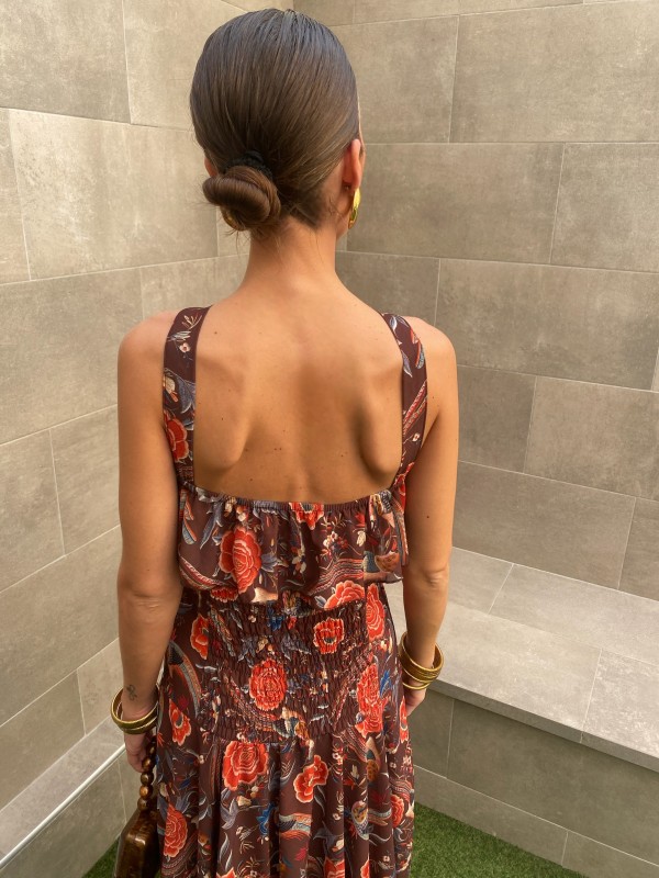 Vestido marrom Carmona