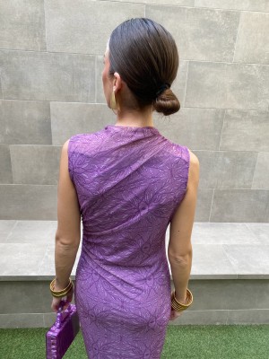 Vestido roxo trivial