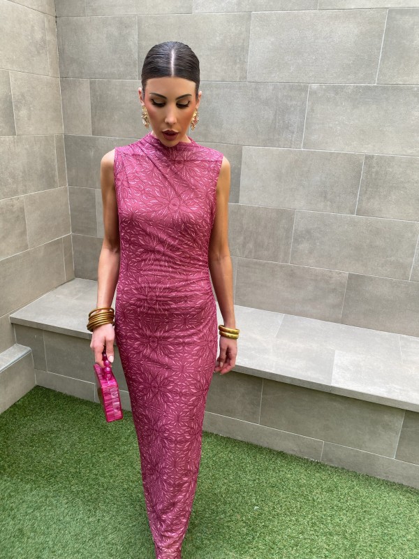 Vestido rosa trivial