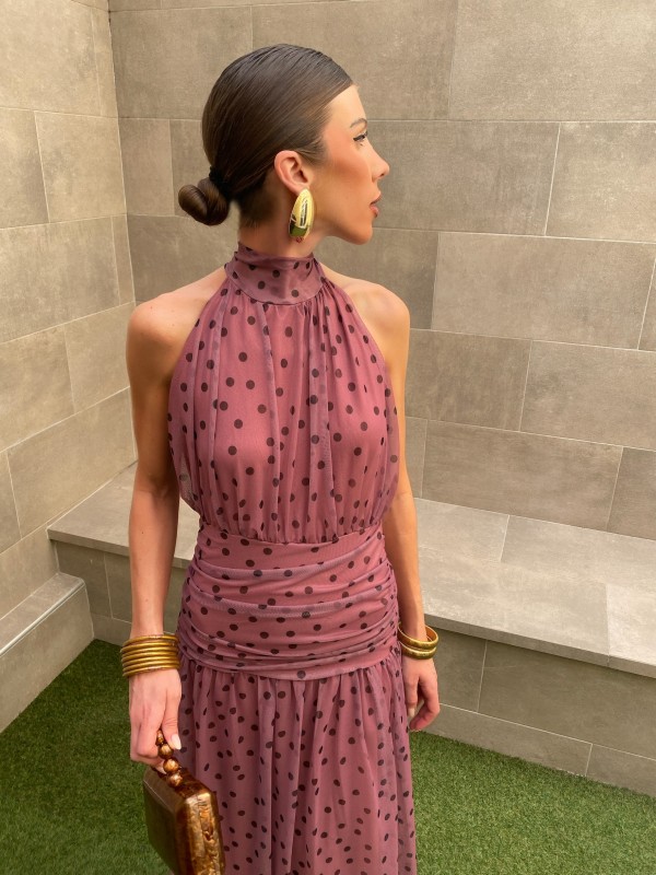Vestido Lombo Rosado