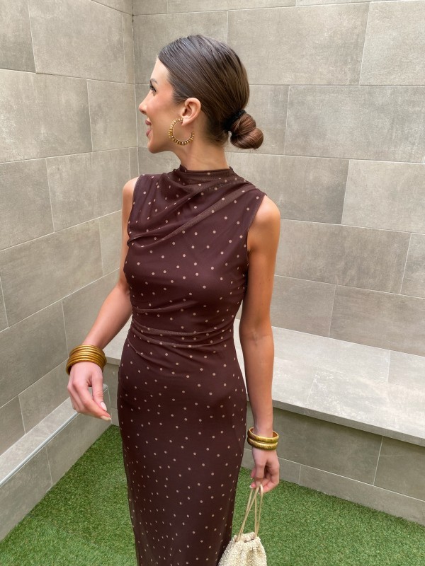 Vestido Manzanilla Marrón