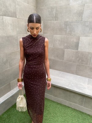 Vestido Manzanilla Marrón