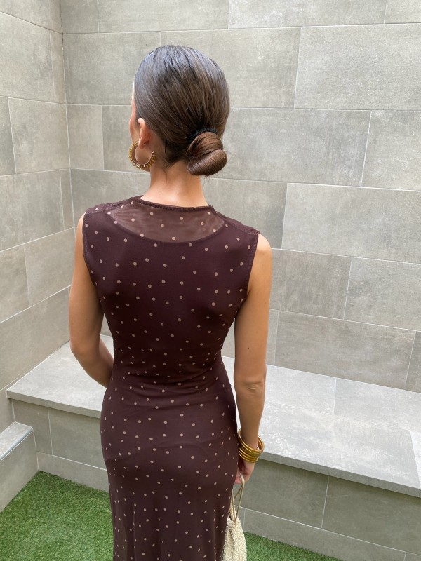 Vestido Manzanilla Marrón