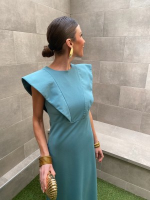 Vestido Polina sin Mangas Aguamarina