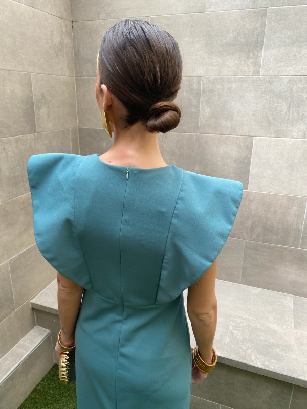 Vestido Polina sin Mangas Aguamarina