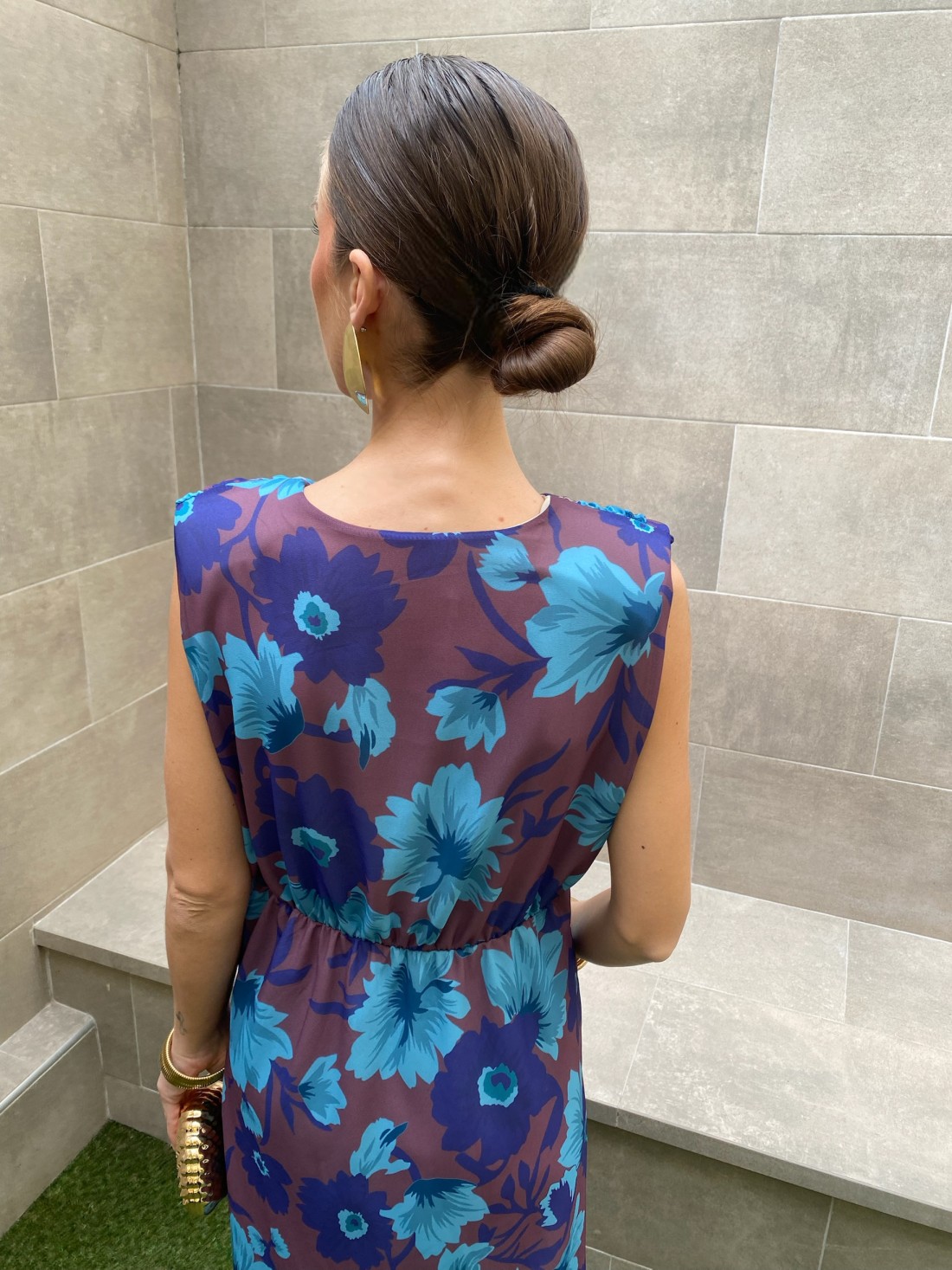 slim fit dress slacks 41 HAWTHORN Boho Maxi Dress Botanical Short Sleeve Casual Traveler Surplice main image 1