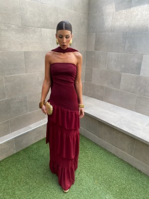 Vestido Aitana Wine