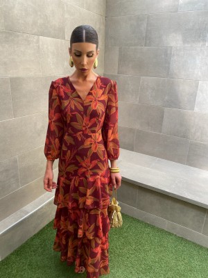 Robe Bazán Aubergine