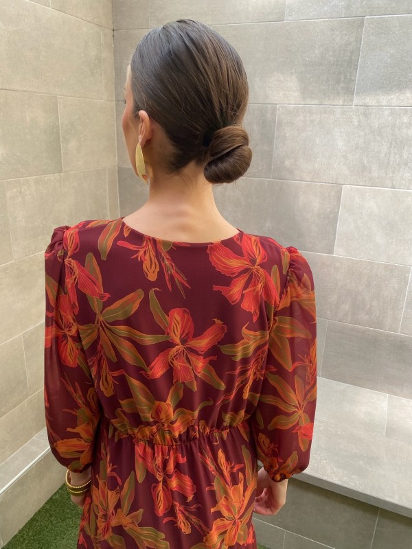 Vestido Bazán Berenjena