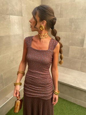 Robe marron Águeda