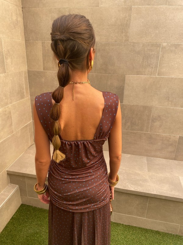 Águeda Brown Dress