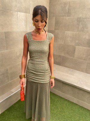 Vestido verde Águeda