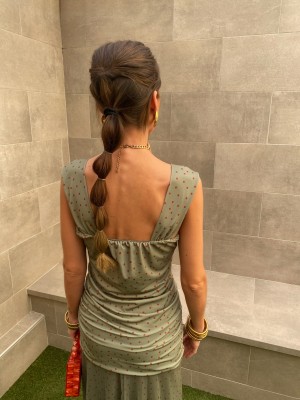 Águeda Green Dress