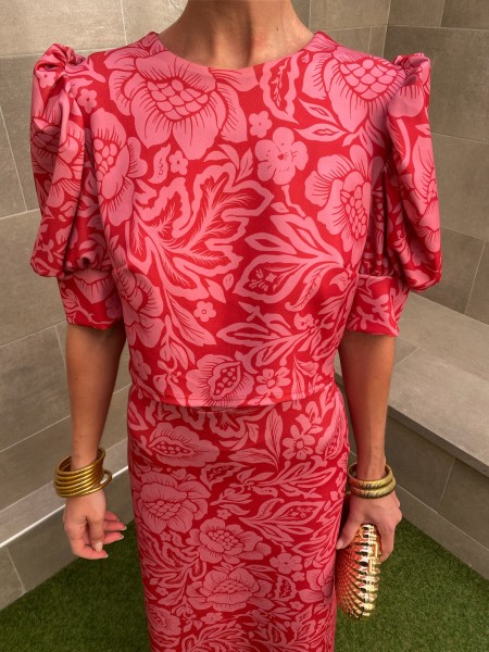 Conjunto Zenobia Rojo/Rosa