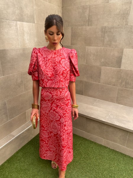 Conjunto Zenobia Rojo/Rosa 2