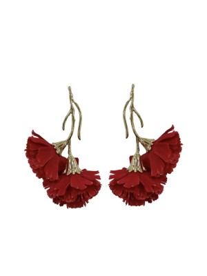 Brincos de Cravo Vermelho