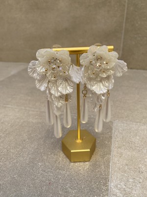 Pendientes Maxi Flor Cascada