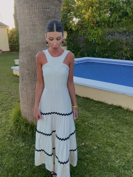 Vestido Chiclana Crema 2