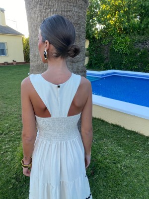 Cream Chiclana Dress