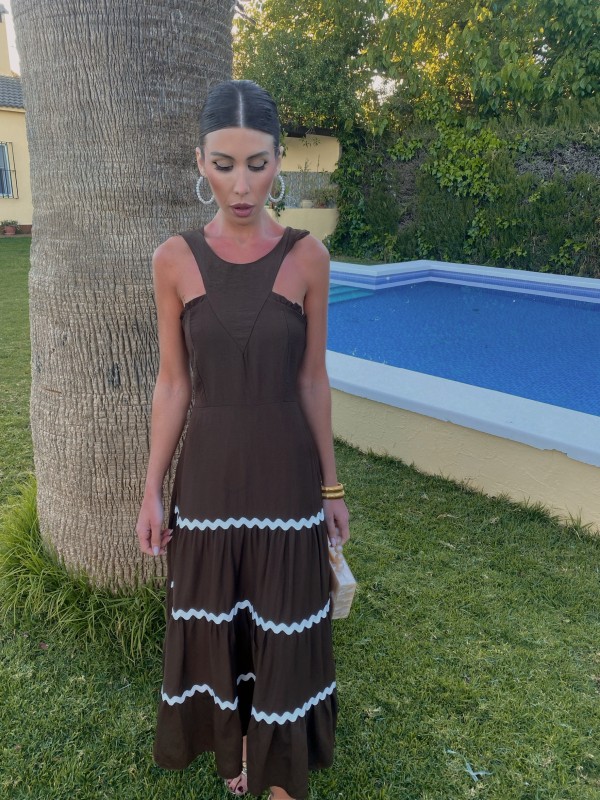 Vestido Chiclana Marrón