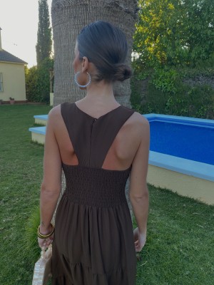Vestido marrom Chiclana