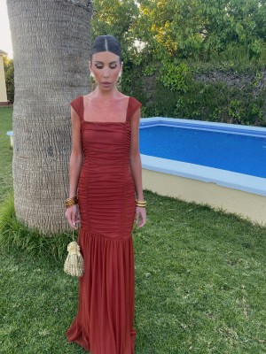 Vestido Drappe Caldera