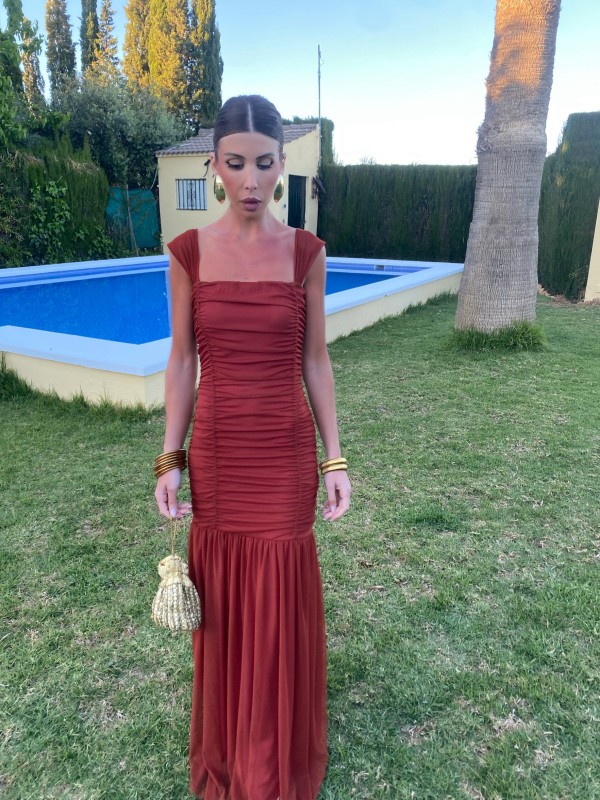 Vestido Drappe Caldera