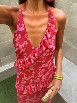 Vestido vermelho Aranda