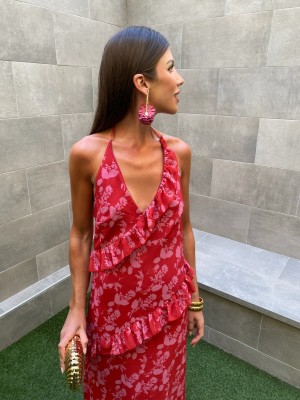 Vestido vermelho Aranda