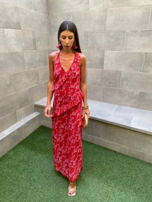 Vestido vermelho Aranda