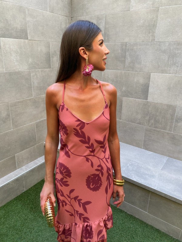 Vestido Botticelli Salmão