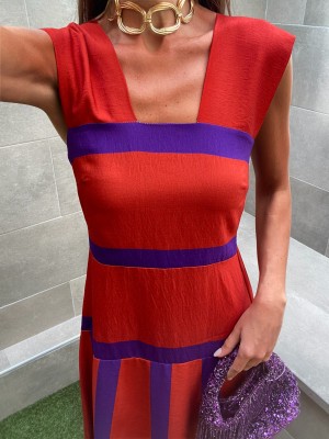 Vestido Francesca Rojizo